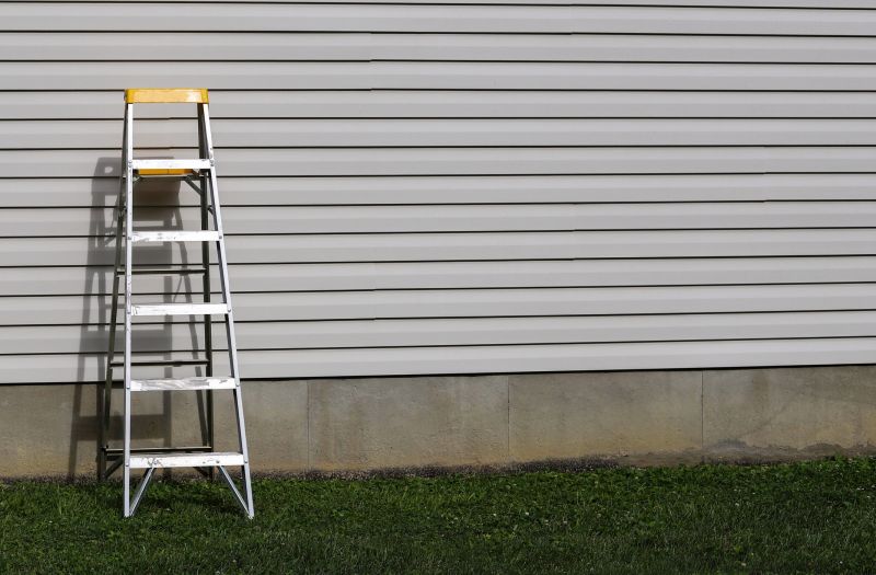Vinyl Siding Installation in Progress